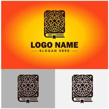 Book logo icon vector for bookstore book company publisher encyclopedia lib.. Stock Illustration