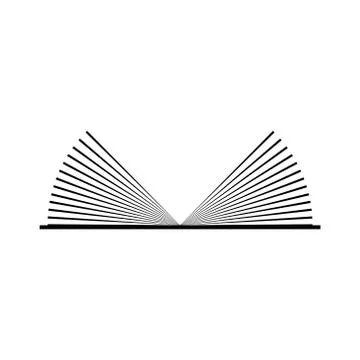 Book logo, illustration, vector Stock Illustration