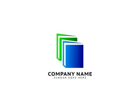 Book logo template icon design elements Stock Illustration