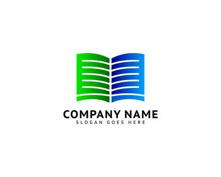 Book logo template icon design elements Stock Illustration