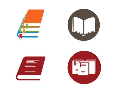 Book Logo Template vector Illustration Stock Illustration