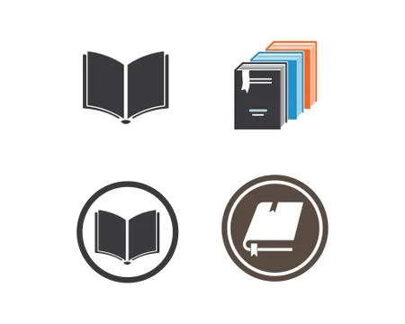 Book Logo Template vector Illustration Stock Illustration