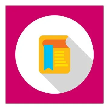 Book with long blue bookmark 스톡 일러스트