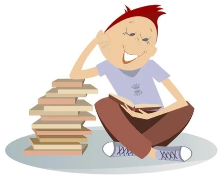 Book lover Stock Illustration