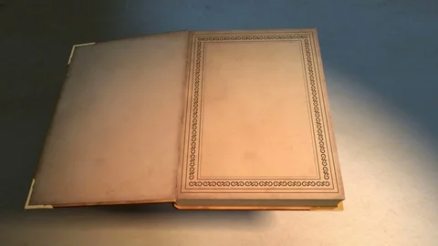 Book of magic springs and opens. Stock Footage 80860983