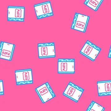 Book math science education vector seamless pattern Stock Illustration