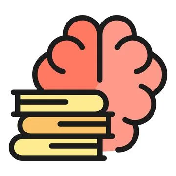 Book memory icon vector flat Stock Illustration