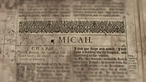 The Book of Micah Video stock 151037856