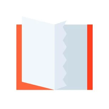 Book with missing page vector, flat style icon イラスト素材