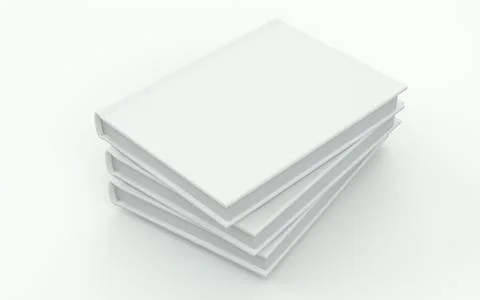 Book mock up for presentation design of the book. Hardcover template. 3d Stock Illustration