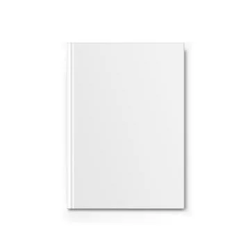Book mockup icon in flat style. Cover template vector illustration on white i Illustrazione stock