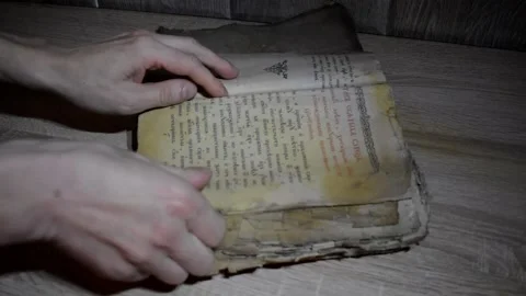 Book of monks Video stock 144629207