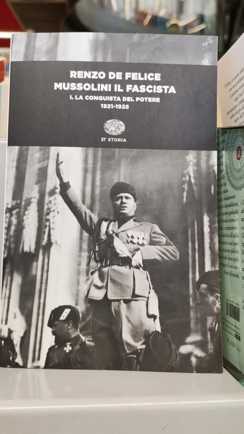 The book Mussolini the Fascist. Vol. 1: The Conquest of Power (1921-1925). Stock Footage 285948946