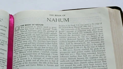 The Book Of Nahum Stock Footage 49629874