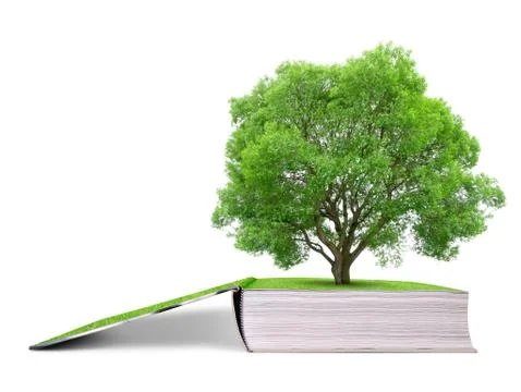 Book of nature with tree Foto stock