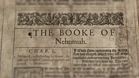 The Book Of Nehemiah Stock Footage 151037516