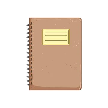 Book notebook cartoon vector illustration Stock Illustration