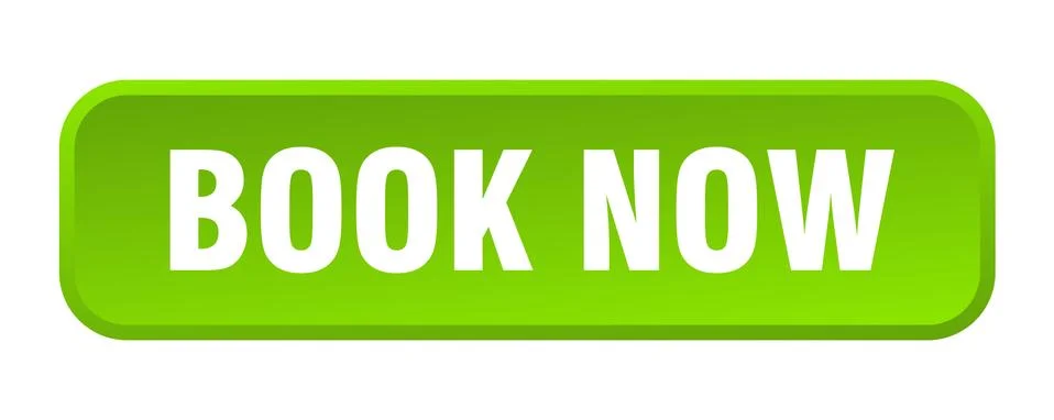Book now button. book now square 3d push button Illustrazione stock