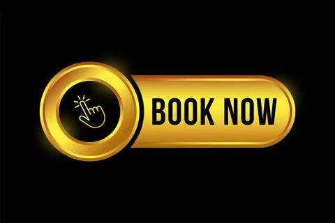 Book Now button Golden button Vector clipart Stock Illustration
