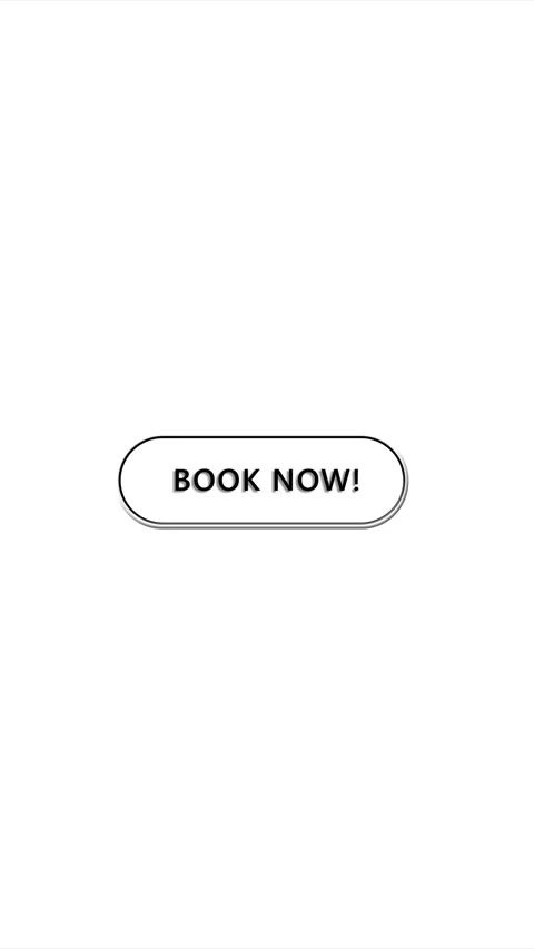 Book now click button simple white call to action, hand pointer, and clean shopp Stock Footage 340479408