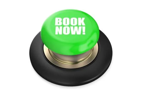 Book Now green push-button Stock Illustration