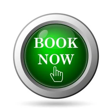 Book now icon. Internet button on white background. 스톡 일러스트