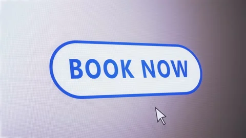 Book now rounded button label tag icon pixelated screen computer click website a Stock Footage 144344805