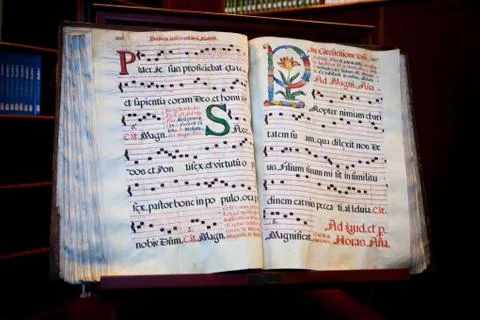 Book in an old library Stock Photos