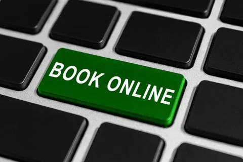 Book online button on keyboard Stock-Fotos