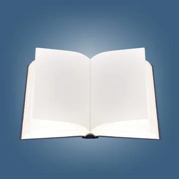 Book - Open empty Textbook Stock Photos