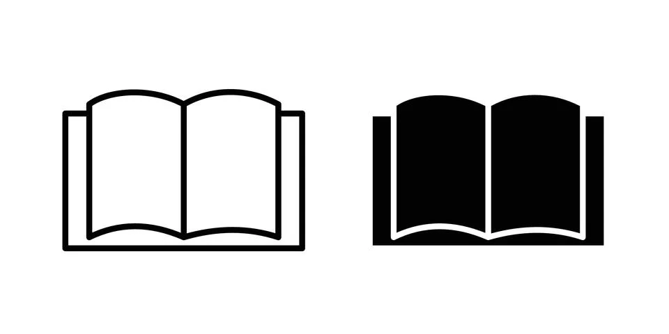 Book open icon vector editable eps10 Stock Illustration