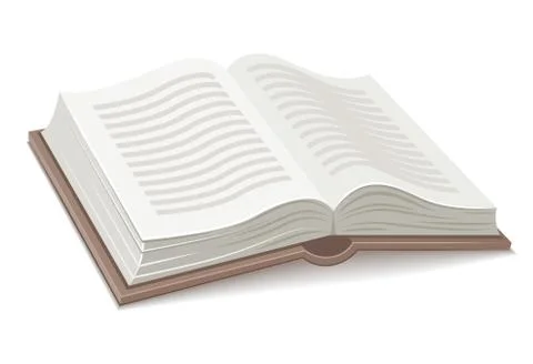 Book with open spread Stock Illustration