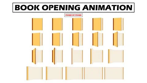 Book Opening Animation | Back to School Vector Clipart | School  Stock Illustration