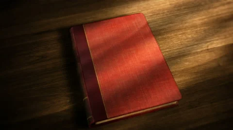 Book Opening to Blank Page Stock Footage 48755328