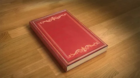 Animation of a book opening., Stock Video