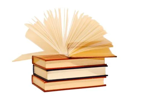 Book opening itself. Stock Photos