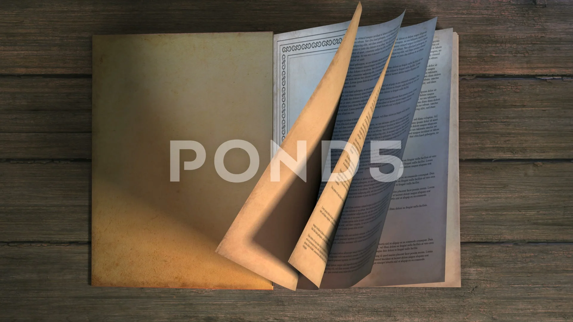 Book opening with turning pages. Include, Stock Video