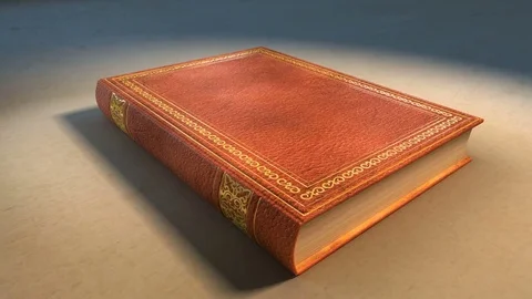 Opening Old Book, Stock Video