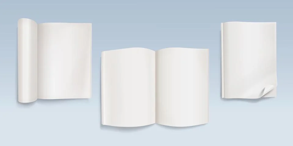 Book or open blank notebook illustration Иллюстрация