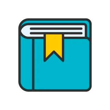 Book Outline Icon Stock Illustration