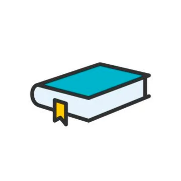 Book Outline Icon Stock Illustration