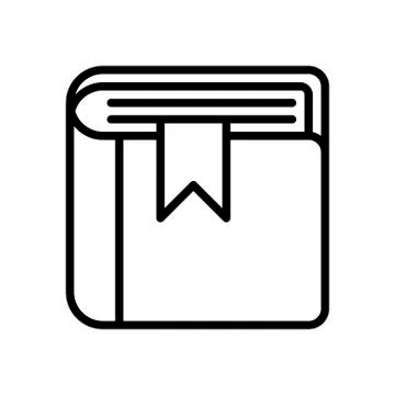 Book Outline Icon Stock Illustration