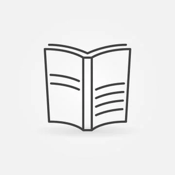 Book outline icon Stock Illustration