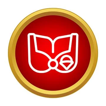 Book with padlock icon representing secure knowledge access Stock Illustration