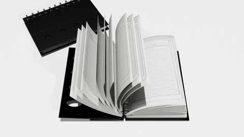 Book Page Flip Stock Footage 301612979