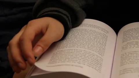 Book page turning Stock Footage 79048668
