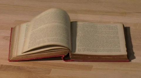 Book pages blowing 스톡 동영상 134907