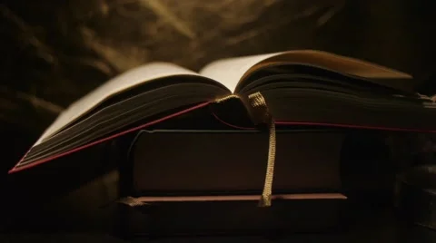 Book Pages Blowing Stock Footage 41784910