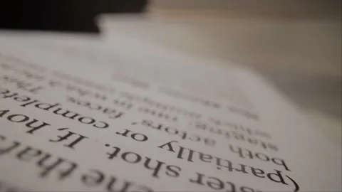 Book pages in detail - macro view Stock Footage 151267427