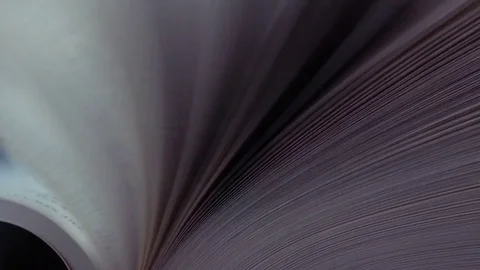 Book pages flipping, close up Stock Footage